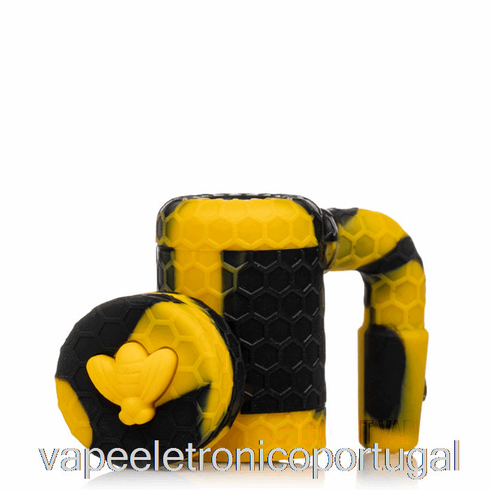 Vape Eletrônico Stratus Bee Recuperador De Cera De Silicone Sol (preto/amarelo)